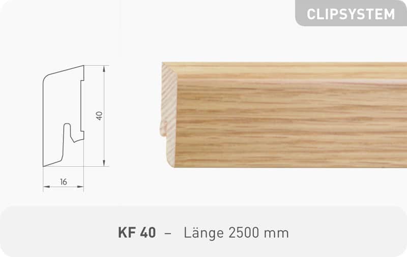 Leiste KF 40 Eiche Mandel